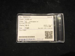 ダイヤルース　0.205ct