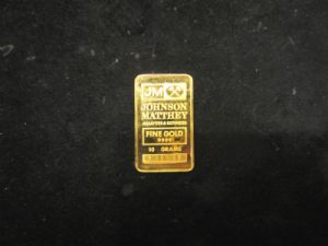 ジョンソンマッセイ　インゴットバー　10g