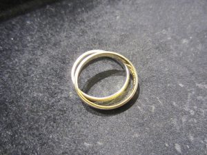 K18.Pt900　リング2点