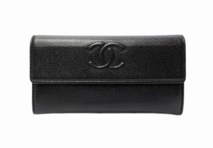 シャネル　ファスナー長財布