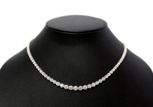 Pt850　テニスネックレス