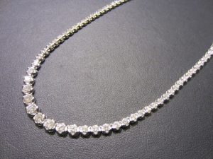 Pt850　テニスネックレス