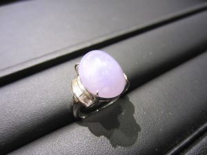 Pt900「ラベンダー翡翠付リング」買い取りました！