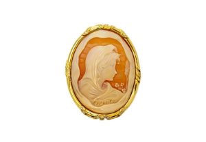 フランチェスコエスポジート　K18YG　シェルカメオ