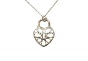 ティファニー　シルバー925　フィリグリーハート　ネックレス