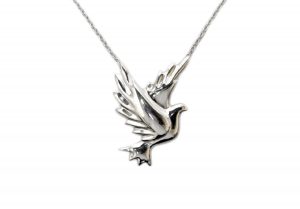 ティファニー　シルバー925　ダブ　鳩　ネックレス