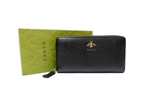 グッチ　アニマリエ　ジップアラウンドウォレット