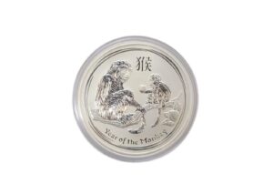 純銀　シルバー1000　銀貨　猴　5oz　2016