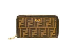 フェンディ　ズッカ　ラウンドファスナー長財布