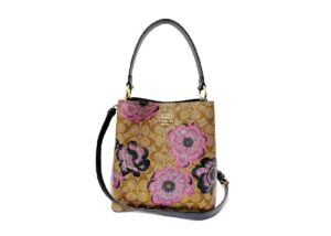 コーチ　シグネチャー　カフェファセット　タウンバケット