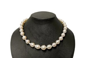 パール　シルバー　ネックレス　10.2mm～13.5mm