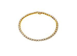 K18YG　テニスブレス　D1.05ct