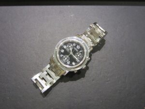 エルメス　クリッパー　クロノグラフ　QZ