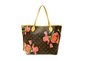 ルイヴィトン　モノグラムローズ　ネヴァーフルMM