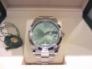 ロレックス　デイトジャスト41　126300　ミントグリーン