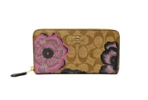 コーチ　シグネチャー　カフェファセット　長財布