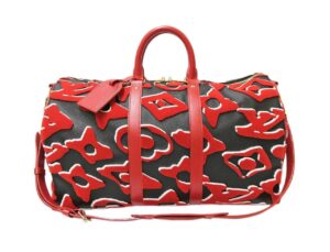 ルイヴィトン　モノグラムタフテッド　キーポル・バンドリエール45　LV×UF