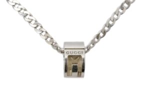 グッチ　シルバー925　カットアウトG　ネックレス