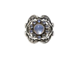 ジョージジェンセン　シルバー925　フラワー　リング　9号